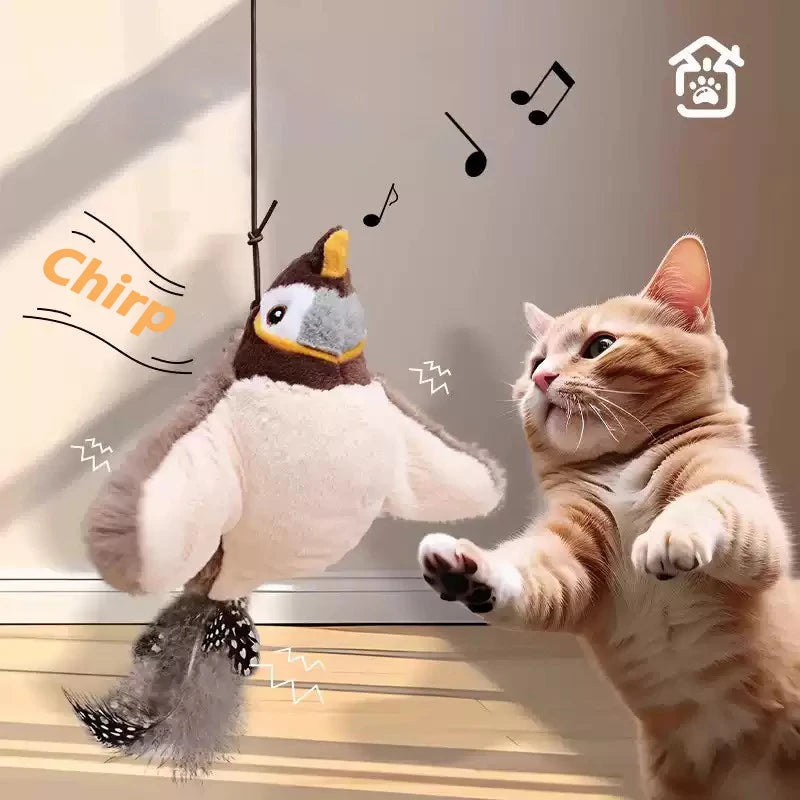 Automatische Interactieve Kattenbal — Smart Rollende Bal met Vogelgeluiden